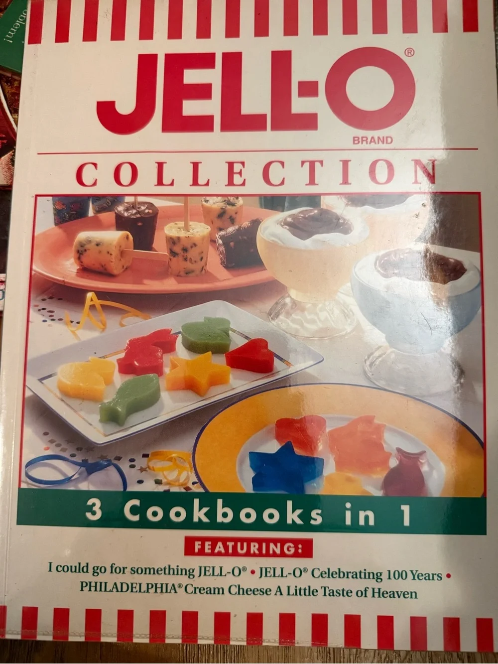 Jello Collection Cookbook - White with Red Accents